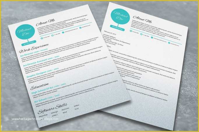 Free Matching Cover Letter and Resume Templates Of Resume and Cover Letter Set A Dash Of Spearmint