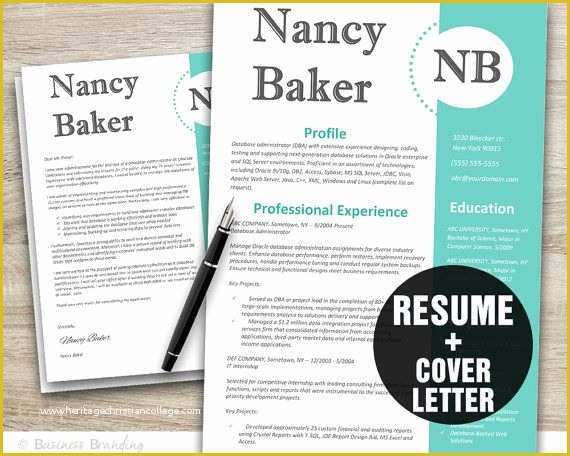 Free Matching Cover Letter and Resume Templates Of these Include Matching Cover Letters Creative Resume