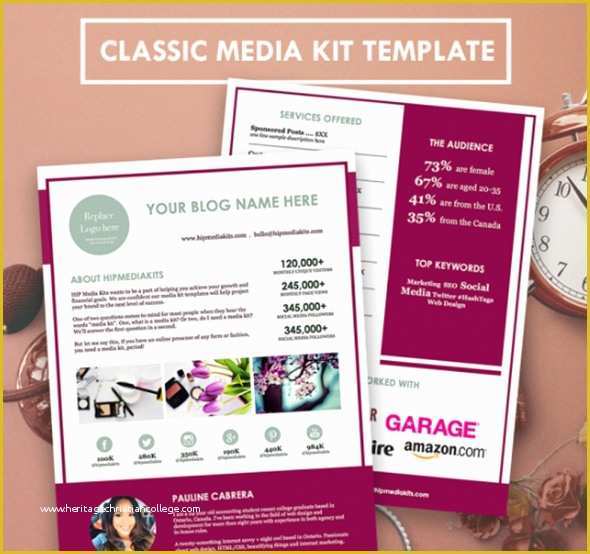 Free Media Kit Template Of 20 Beautiful Media Kit Designs for Bloggers and Website Owners