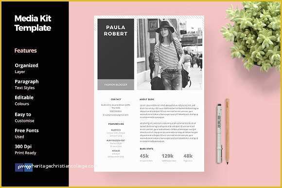Free Media Kit Template Of 20 Media Kit Templates to Pitch Your Blog to Brands and