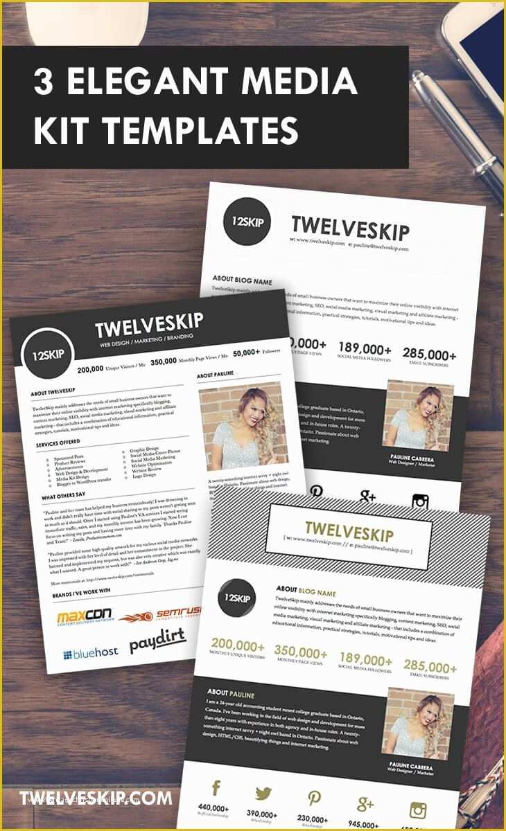 Free Media Kit Template Of 32 Best Media Kit Design Examples Images On Pinterest