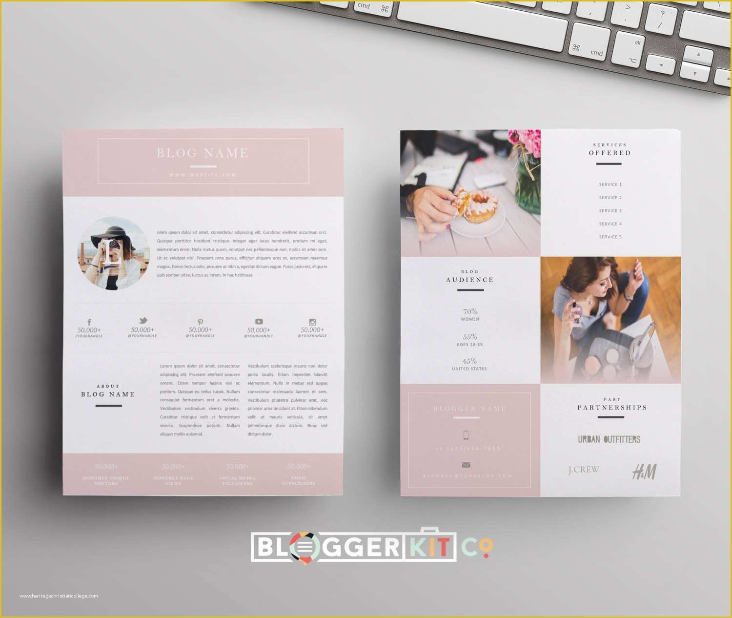 Free Media Kit Template Of Influencer Media Kit Template Blog Media Kit Press Kit