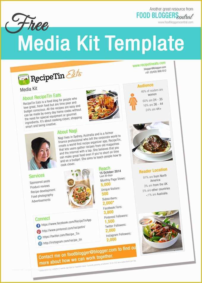 Free Media Kit Template Of Media Kit Template Free