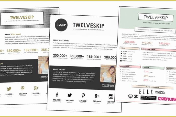 Free Media Kit Template Of Review Media Kit Templates From Hip Media Kits