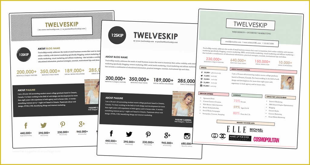 57 Free Media Kit Template