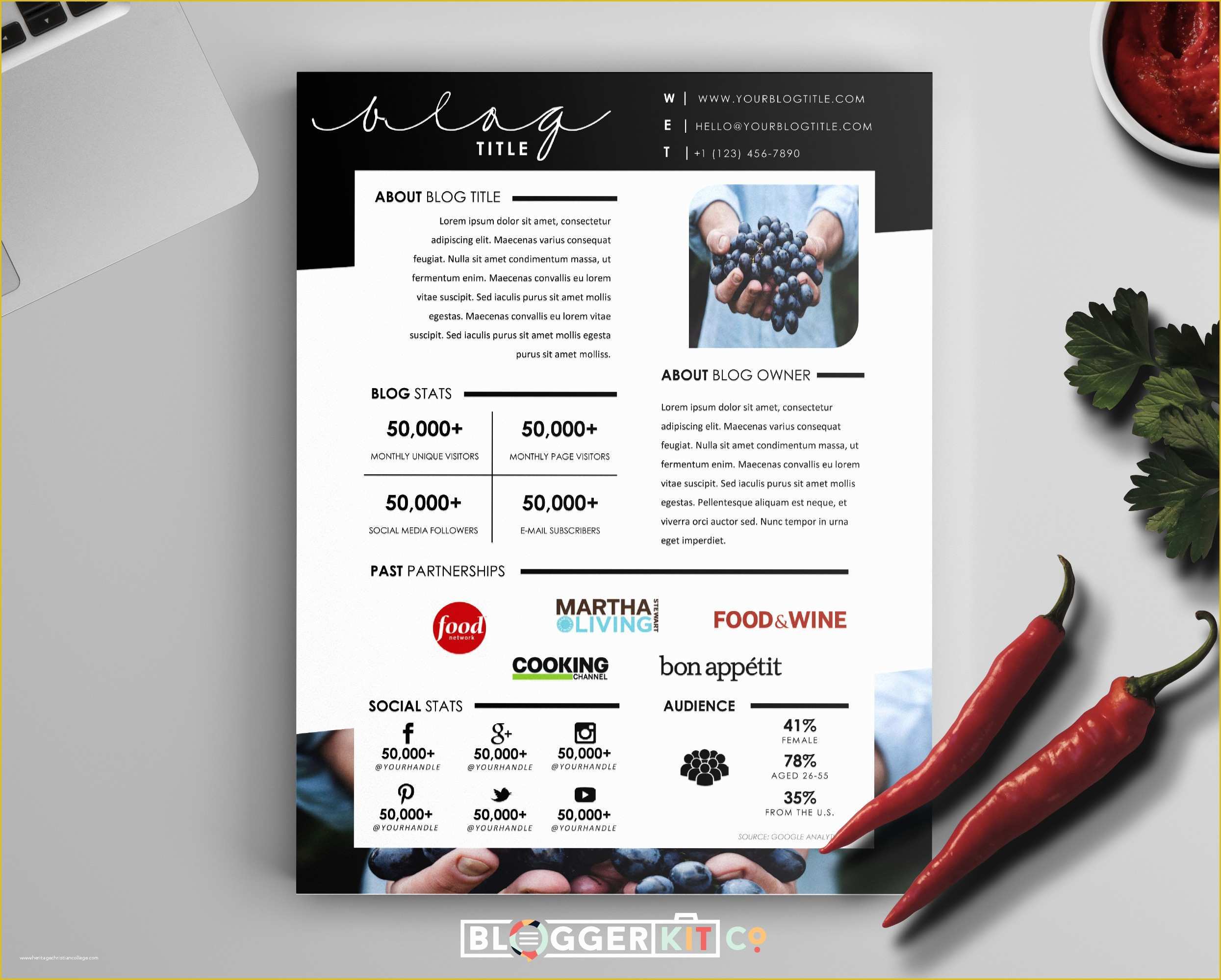 Free Media Kit Template Of the Foo Media Kit Template