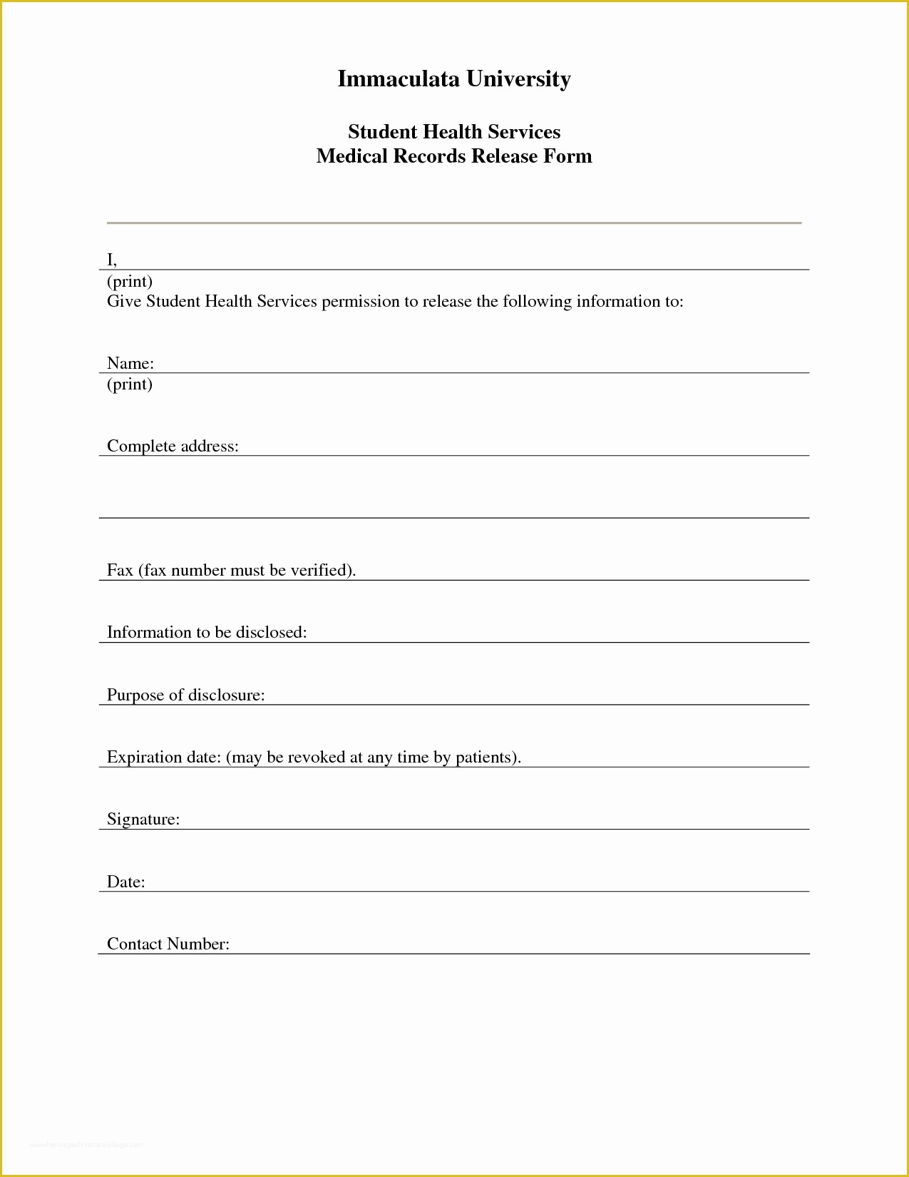 Free Medical Consent form Template Of 7 Best Of Free Printable Medical Release form