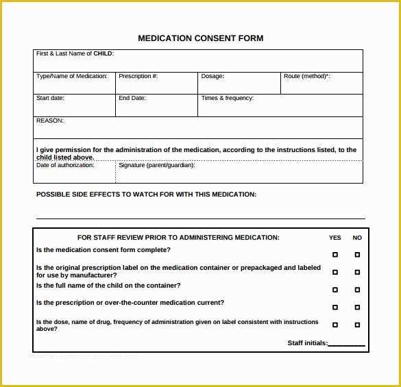 Free Medical Consent form Template Of 7 Sample Medical Consent forms to Download