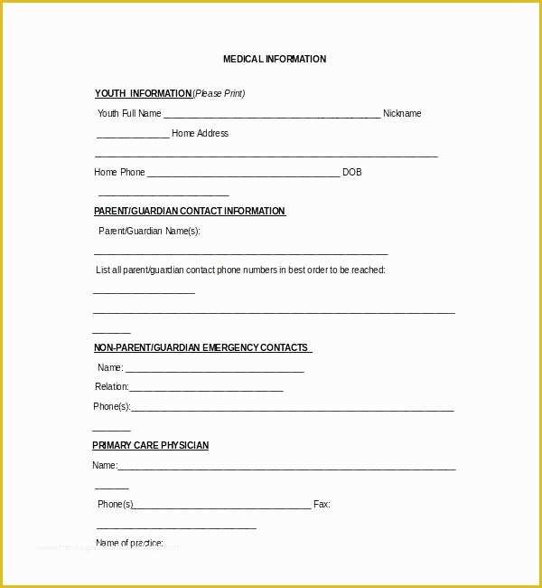 Free Medical Consent form Template Of Standard Property Damage Release form Template Graphy