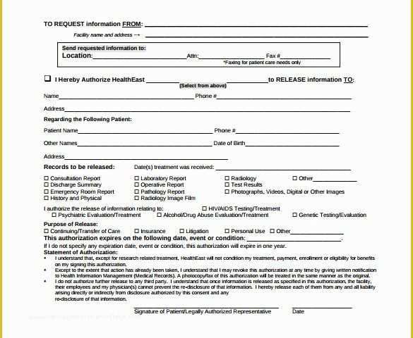 Free Medical Discharge forms Templates Of 12 Hospital Release forms to Download for Free