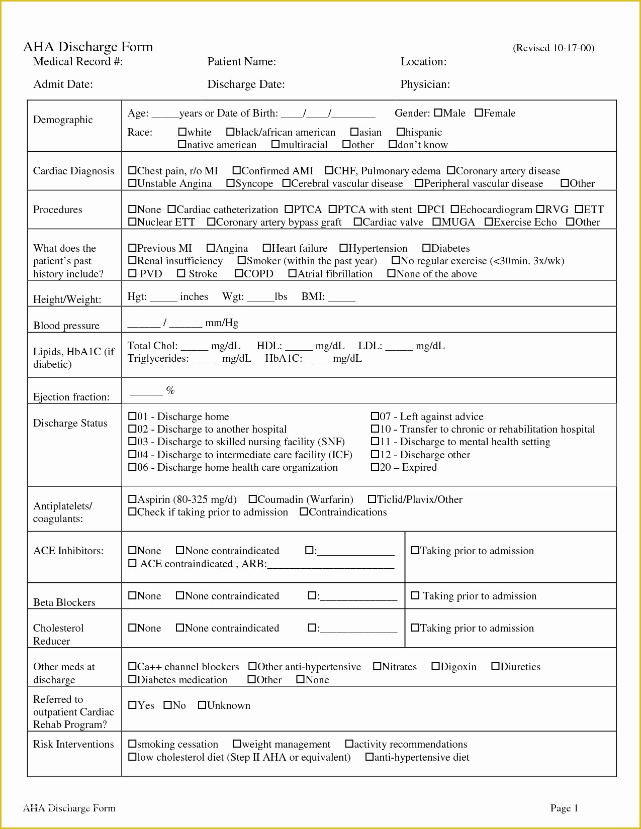 Free Medical Discharge forms Templates Of 9 Best Of Free Printable Hospital Discharge forms