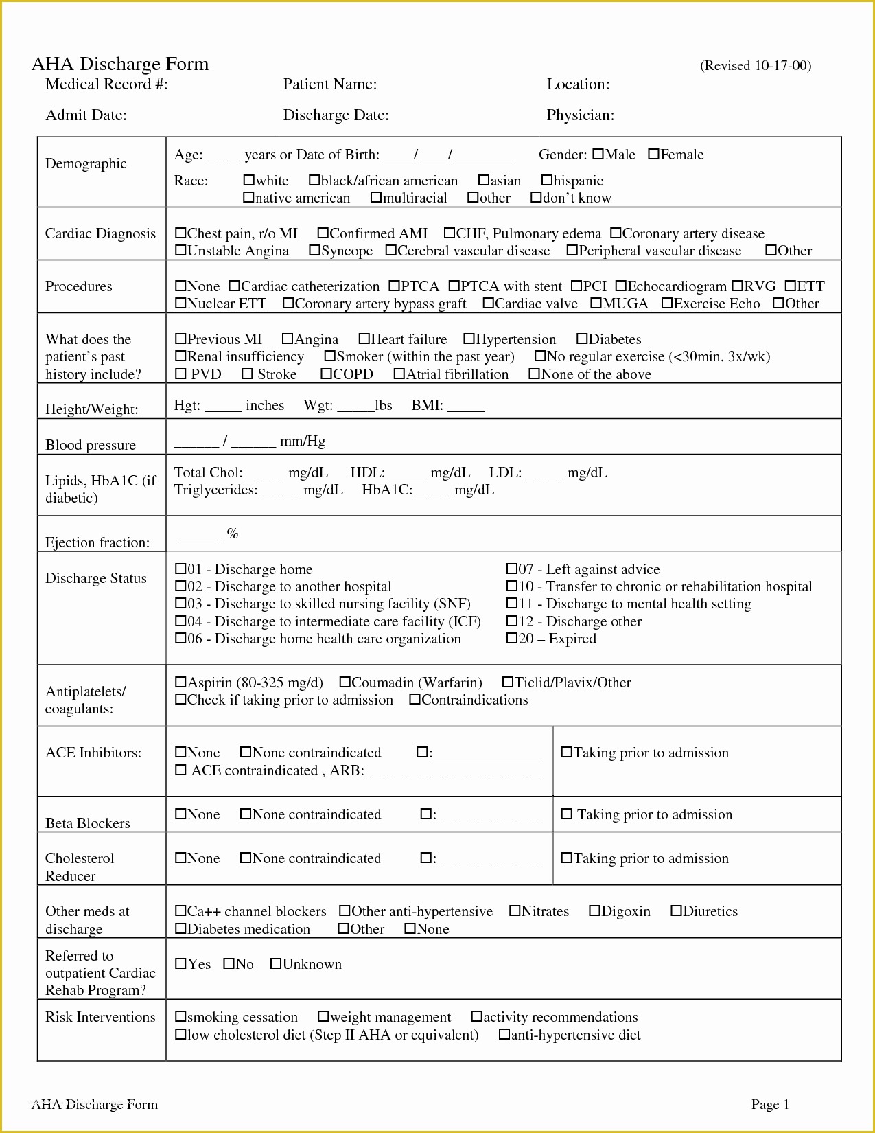 Free Medical Discharge forms Templates Of 9 Best Of Free Printable Hospital Discharge forms