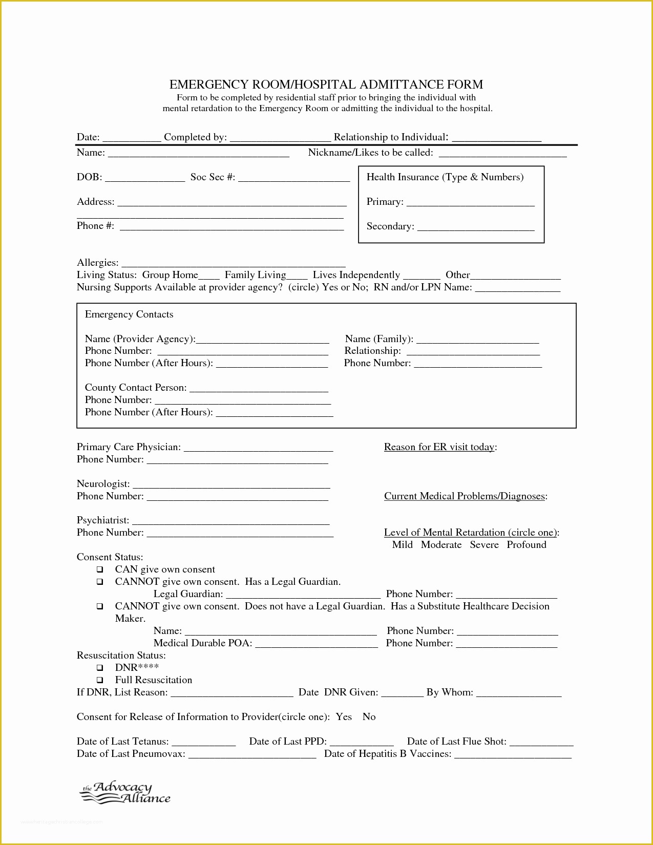 Free Medical Discharge forms Templates Of Emergency Hospital Discharge form