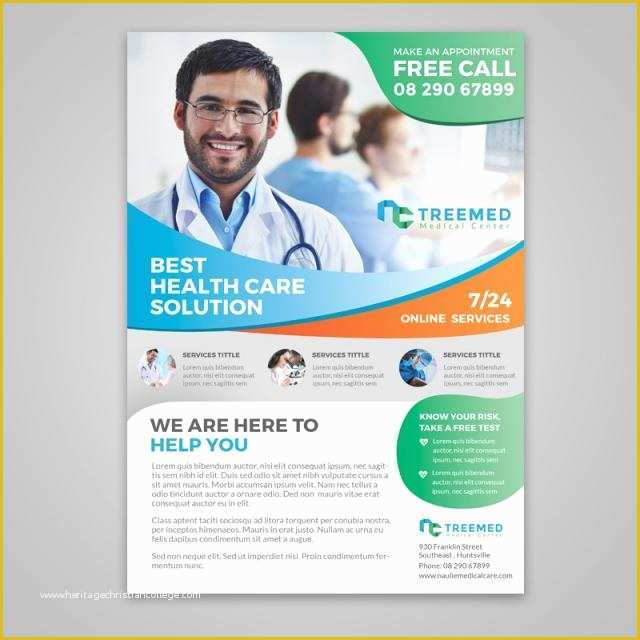 Free Medical Flyer Templates Of Clean Corporate Medical Healthcare Flyer Template Template