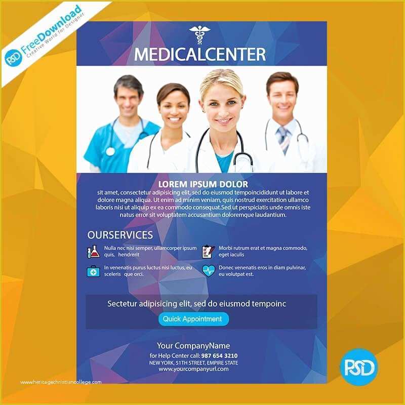 Free Medical Flyer Templates Of Download Medical Flyer Free Mockup Psd Free Download