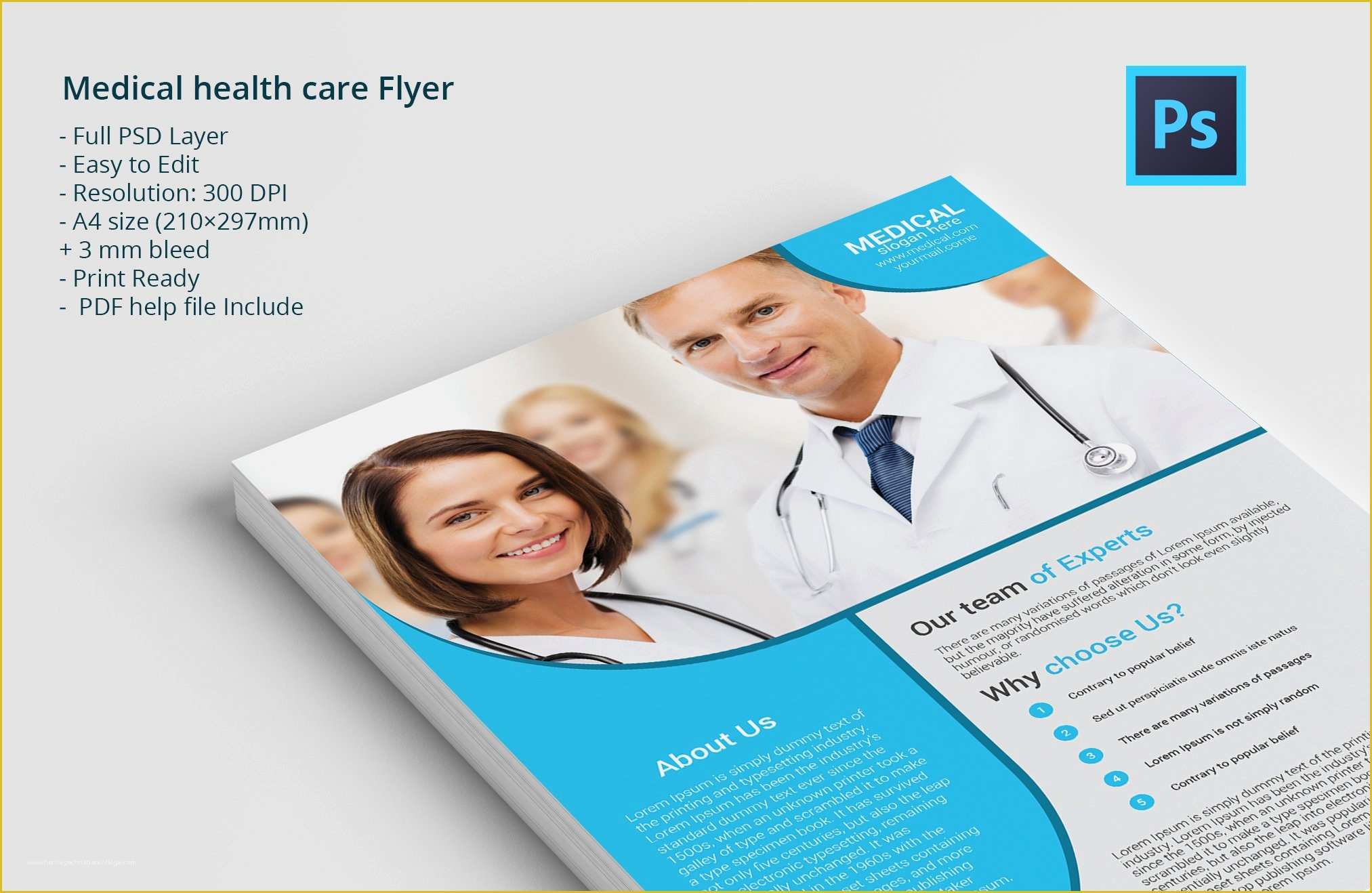 Free Medical Flyer Templates Of Medical Health Care Flyer Flyer Templates Creative Market