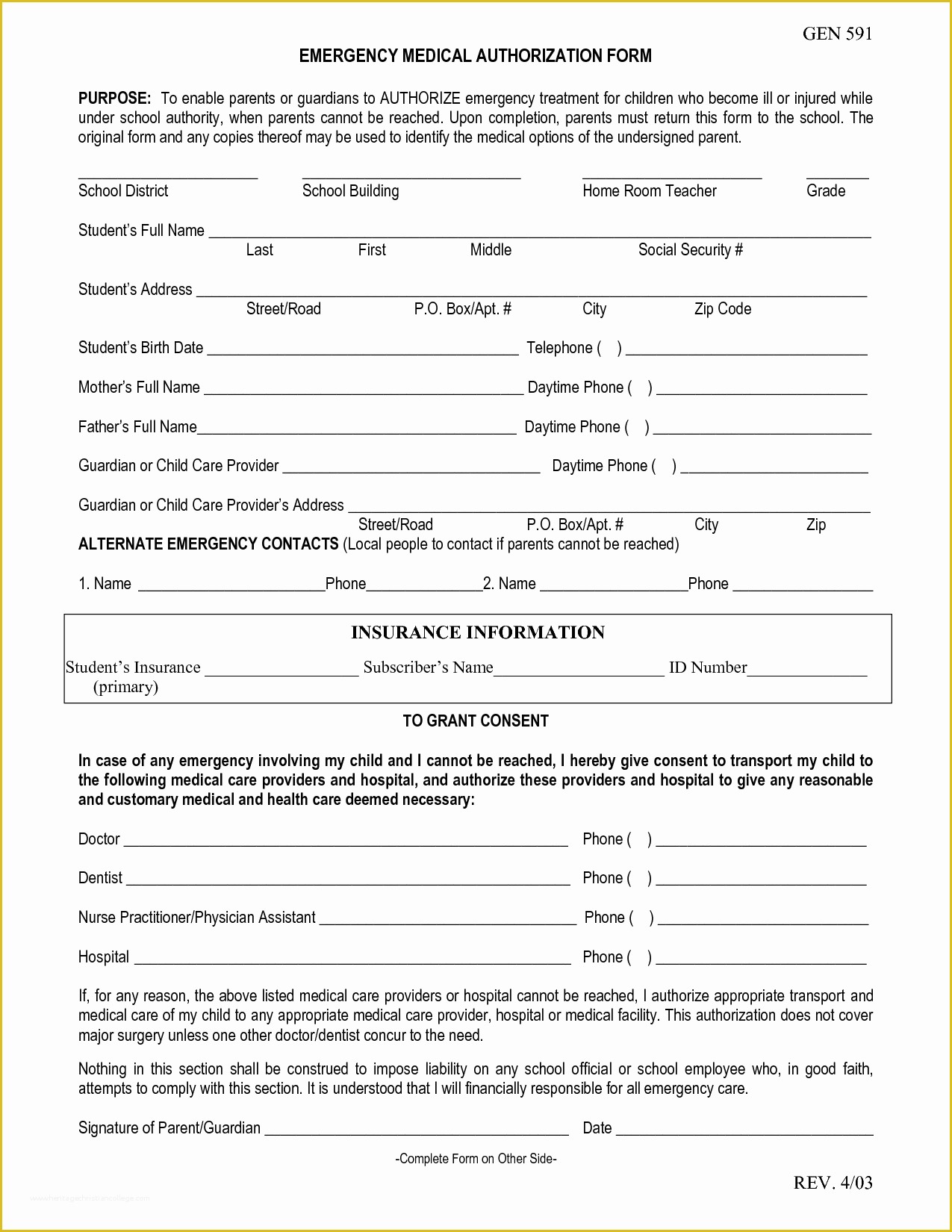 Free Medical forms Templates Of Emergency Medical form Template – Medical form Templates
