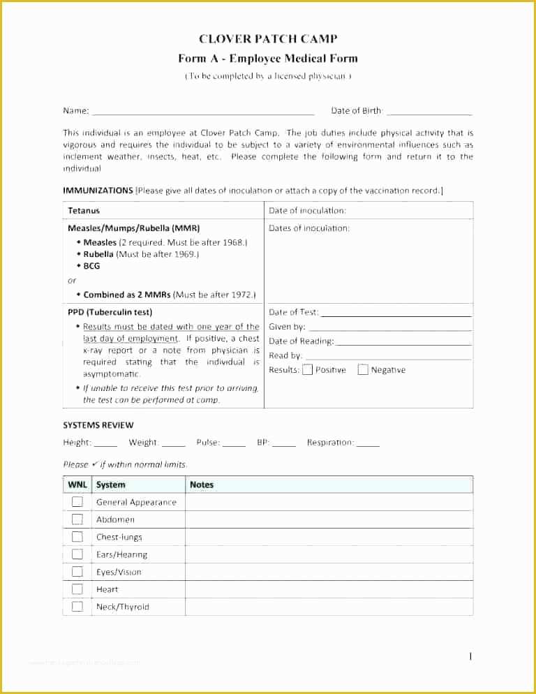 Free Medical forms Templates Of Employee Medical Consent form Template