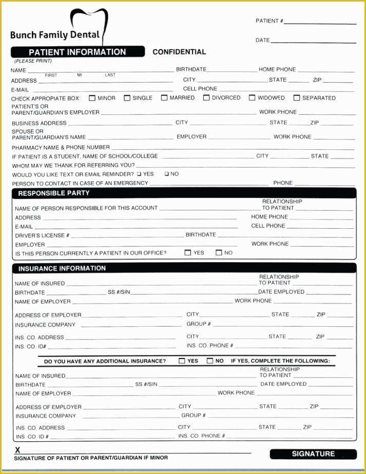 Free Medical forms Templates Of Free Template for Medical History – Lamdep