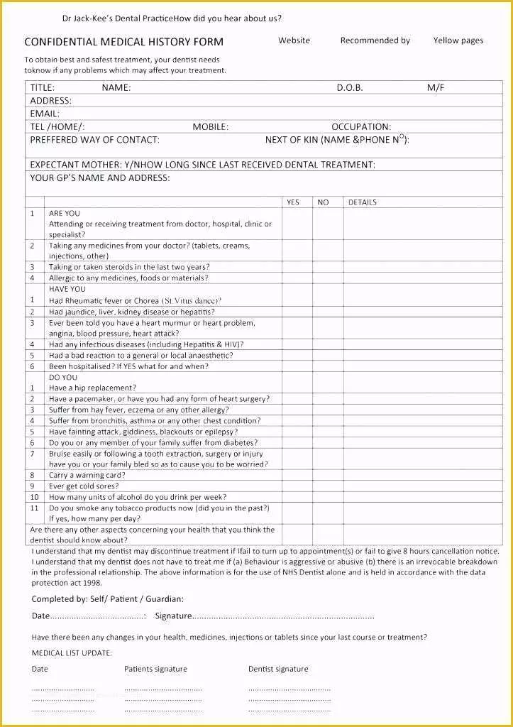 Free Medical forms Templates Of Patient form Template Word Membership Application Luxury