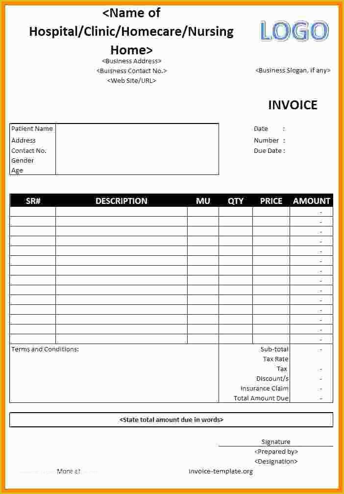 Free Medical Invoice Template Of 11 Medical Billing Invoice Template Free