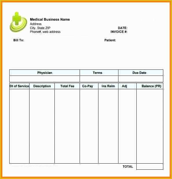 Free Medical Invoice Template Of 8 Medical Billing Invoice Template Free