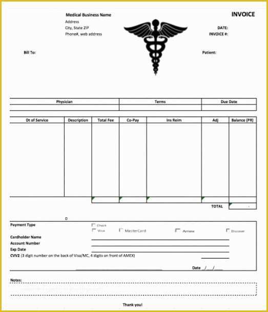 Free Medical Invoice Template Of Free Medical Receipt Template Word Archives Receipts for