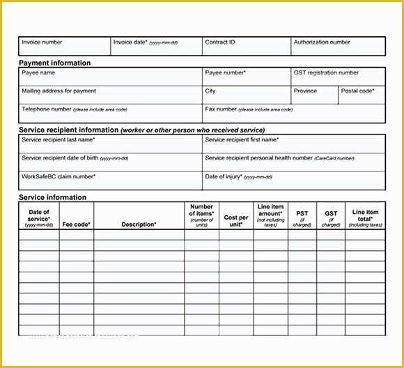 Free Medical Invoice Template Of Sample Medical Invoice Template 16 Free Download In Pdf