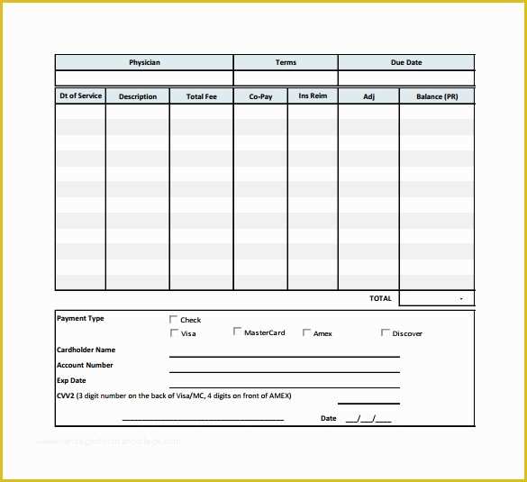 Free Medical Invoice Template Of Sample Medical Invoice Template 16 Free Download In Pdf