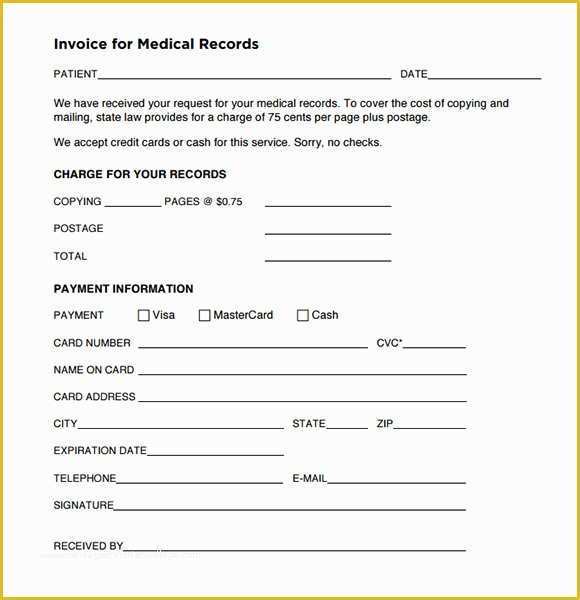 Free Medical Invoice Template Of Sample Medical Invoice Template 16 Free Download In Pdf