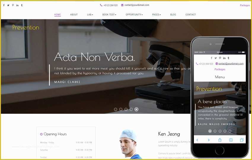 Free Medical Laboratory Website Template Of 120 Best Free and Premium Bootstrap Website Templates Of 2019