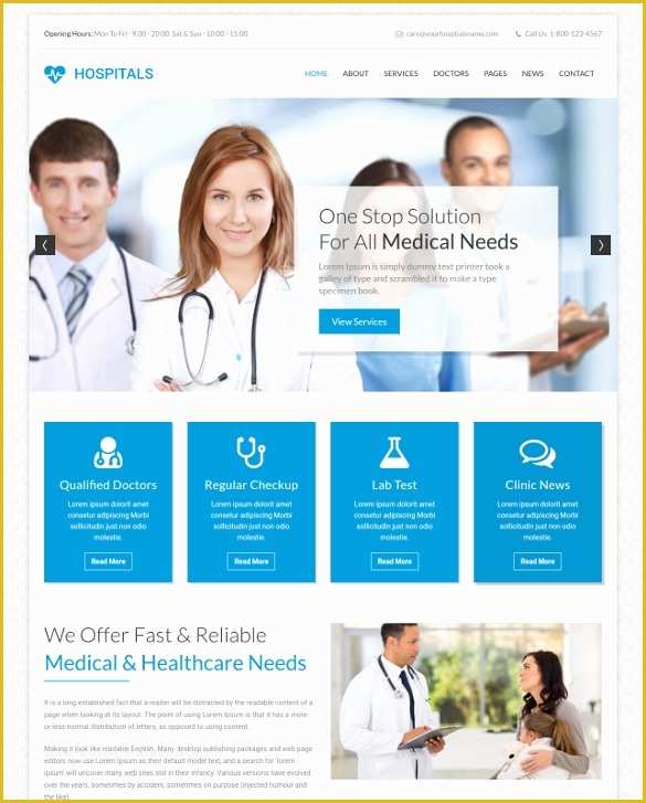 Free Medical Laboratory Website Template Of 14 Medical PHP themes &amp; Templates
