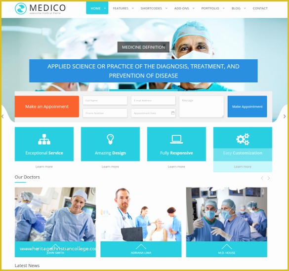 Free Medical Laboratory Website Template Of 16 Medical HTML5 themes & Templates