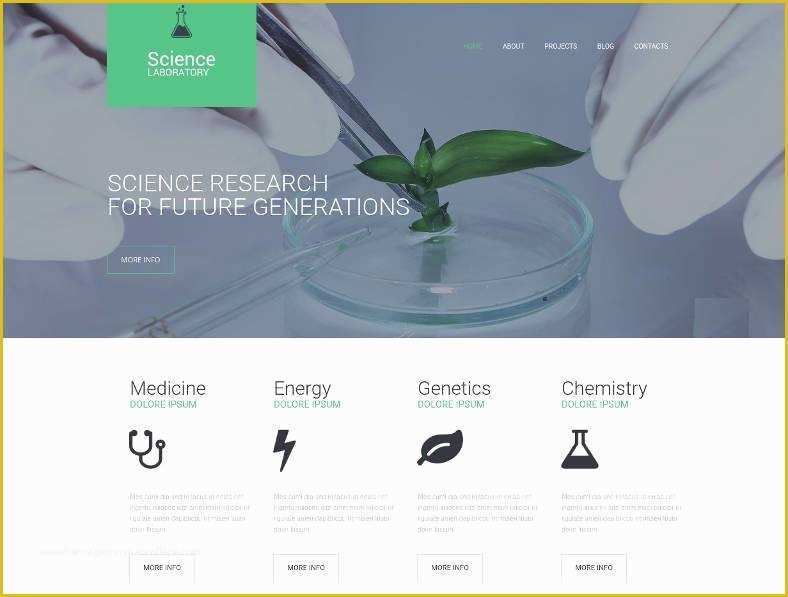 Free Medical Laboratory Website Template Of 17 Laboratory Website Templates & themes