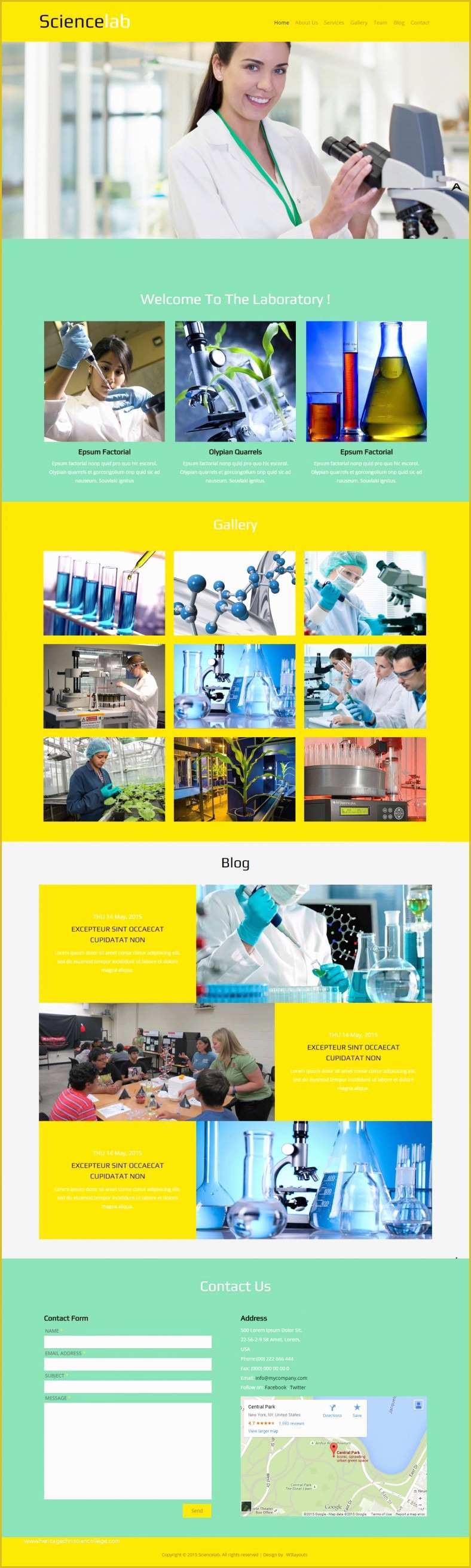 Free Medical Laboratory Website Template Of 17 Laboratory Website Templates & themes