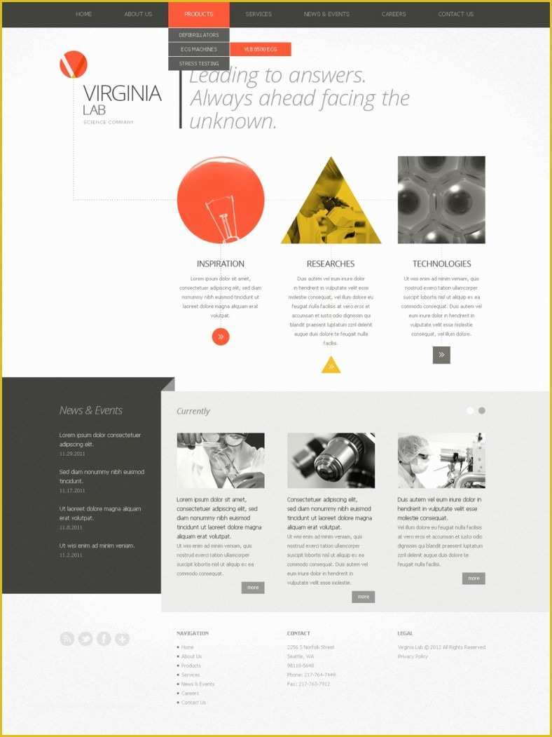 Free Medical Laboratory Website Template Of 17 Laboratory Website Templates &amp; themes