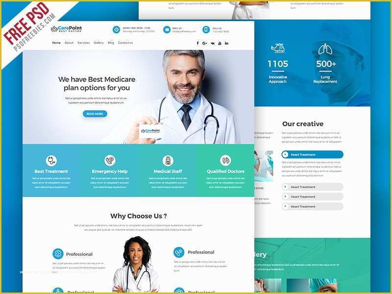 Free Medical Laboratory Website Template Of Free Psd Medical Hospital Website Psd Template by Psd