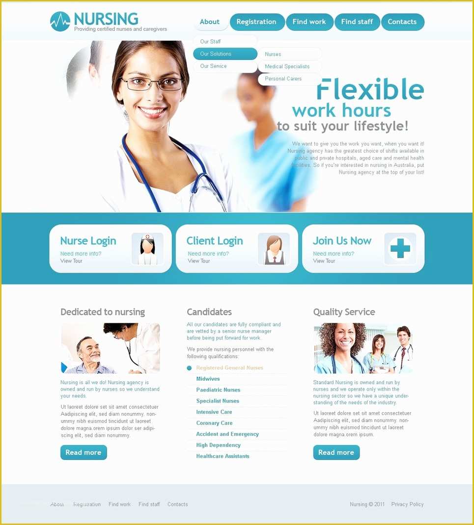 Free Medical Laboratory Website Template Of Medical Psd Template