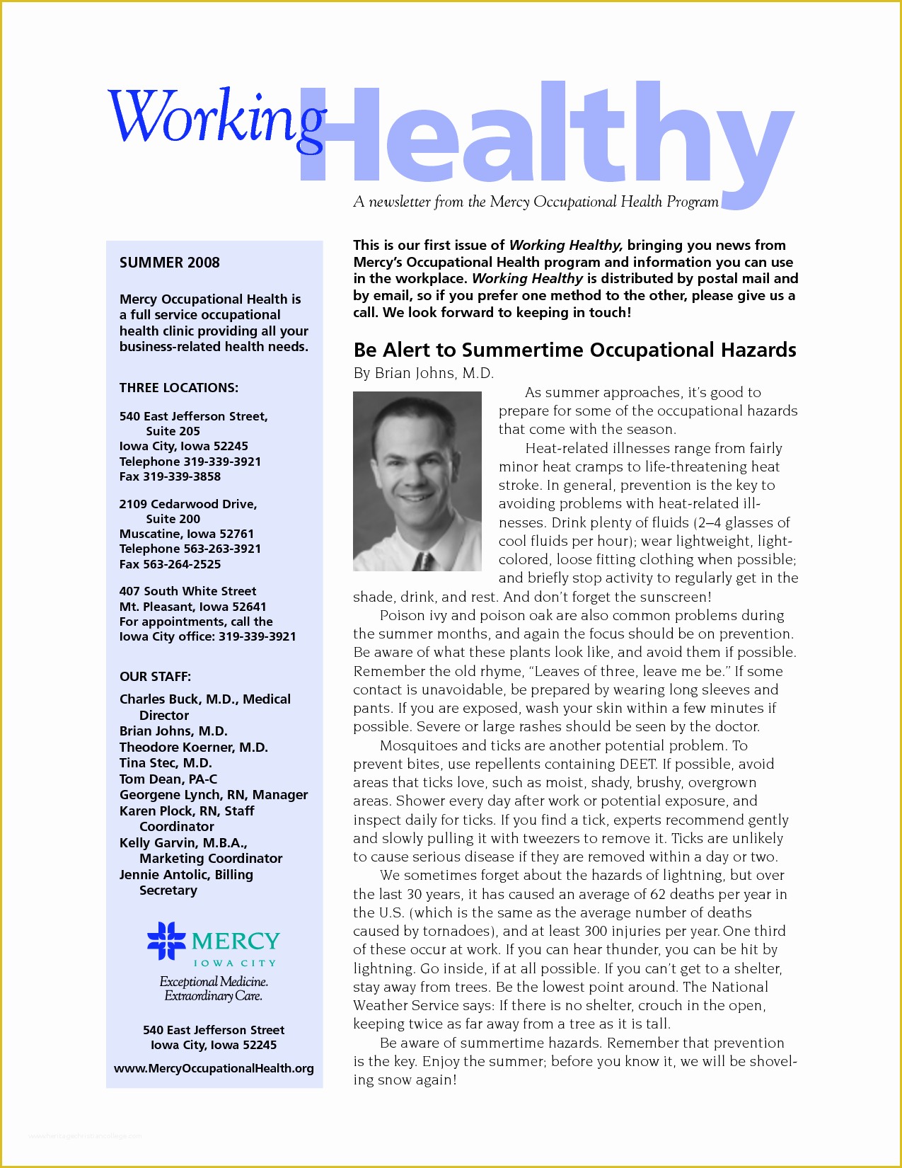 Free Medical Newsletter Templates Of 10 Best Of Health Newsletter