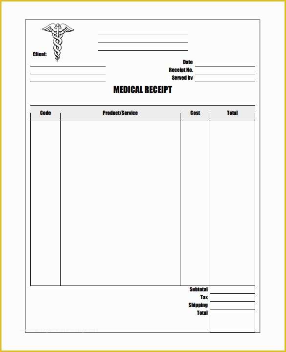 Free Medical Receipt Template Of 17 Medical Receipt Templates Pdf Doc