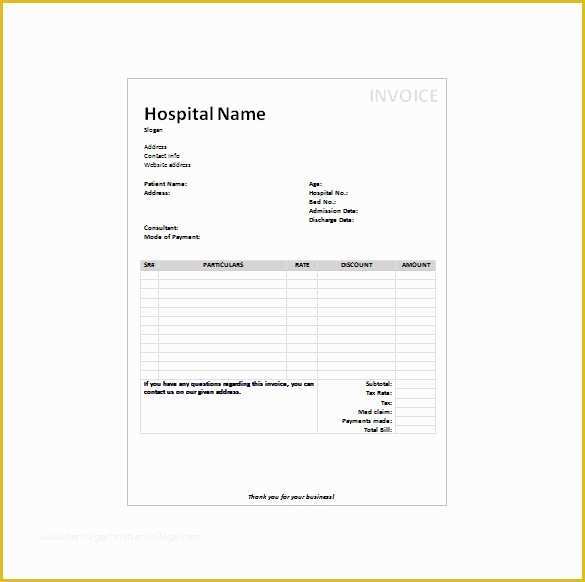 Free Medical Receipt Template Of 17 Medical Receipt Templates Pdf Doc