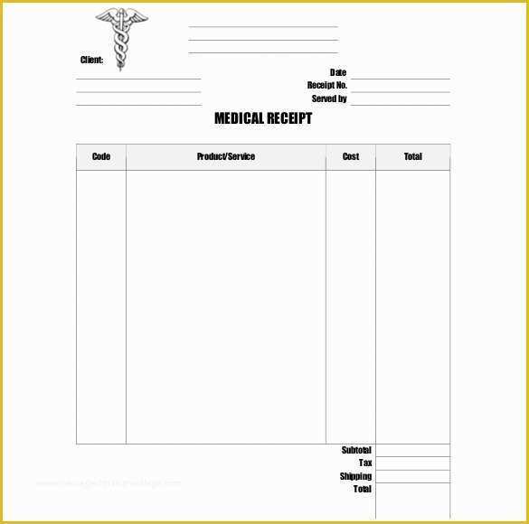 Free Medical Receipt Template Of 18 Doctor Receipt Templates Excel Word Apple Pages