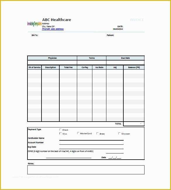 Free Medical Receipt Template Of Medical and Health Invoice Templates 14 Free Word