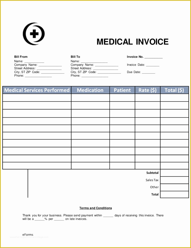 Free Medical Receipt Template Of Medical Invoice Template Sample with Receipt Plus