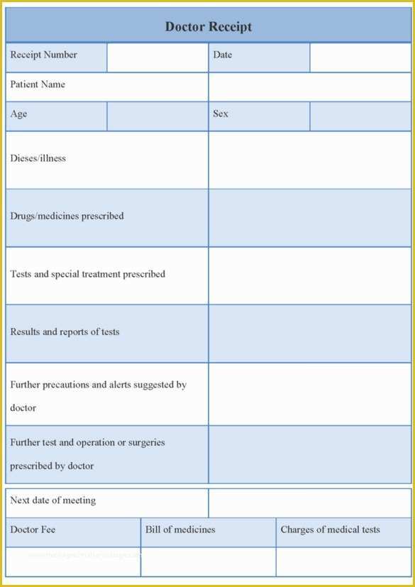 Free Medical Receipt Template Of Medical Receipt Template 21 Free Word Excel Pdf