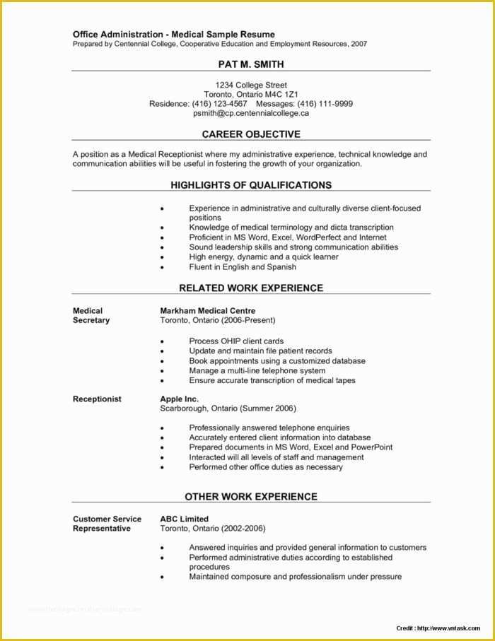 Free Medical Resume Templates Microsoft Word Of Free Medical Fice Resume Templates Resume Resume