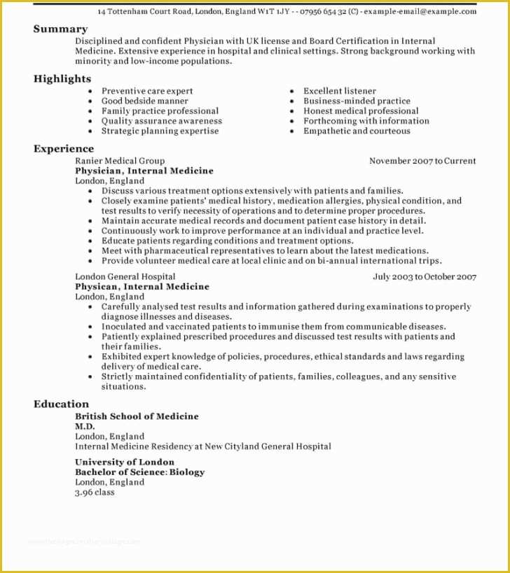 Free Medical Resume Templates Microsoft Word Of Free Medical Resume Templates Microsoft Word Kezofo