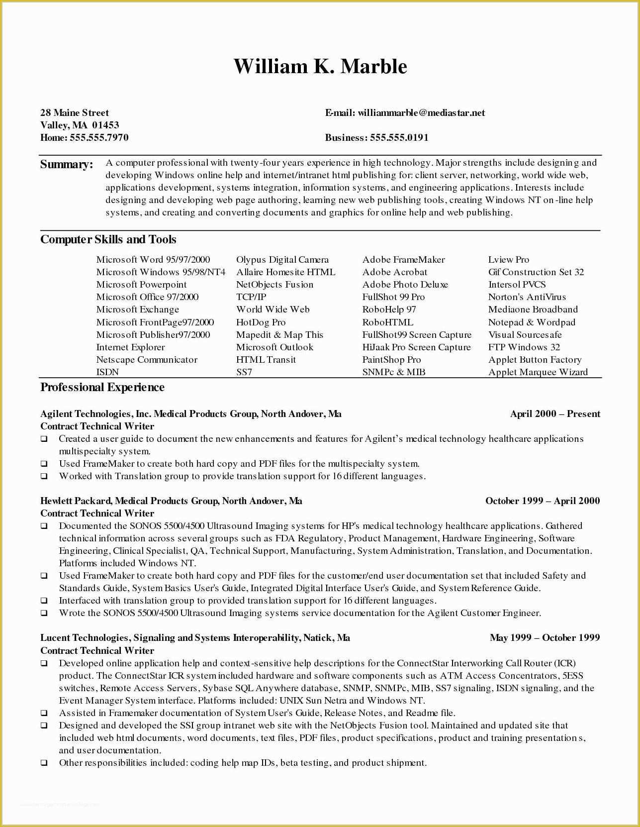 Free Medical Resume Templates Microsoft Word Of Free Medical Resume Templates Microsoft Word Resume