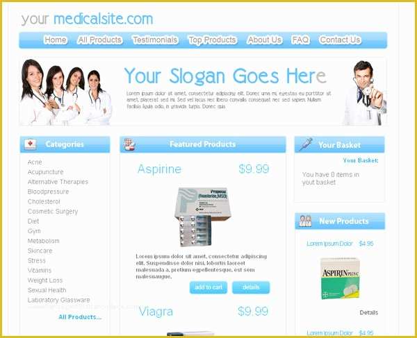 Free Medical Website Templates Download HTML and Css Of Free Medical Store Css Web Template