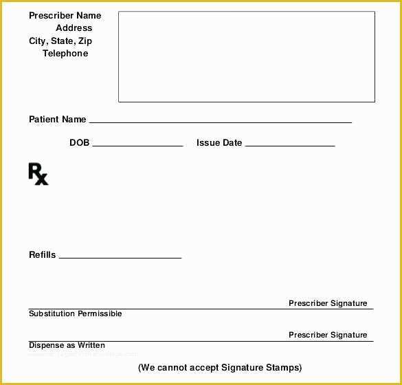 Free Medication Reconciliation Template Of Blank Prescription form Template Best Professional